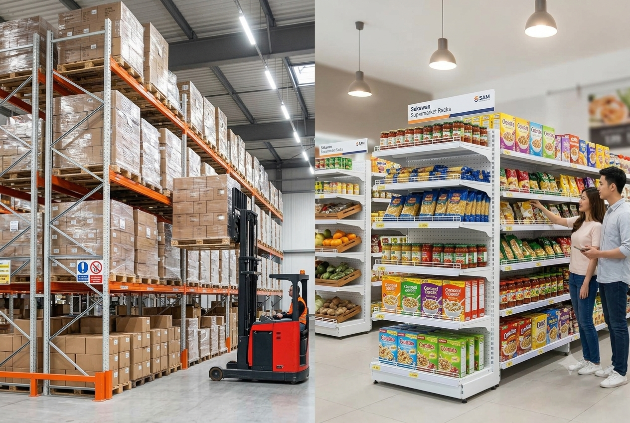 Pabrik Rak Gudang & Rak Supermarket Terbaik